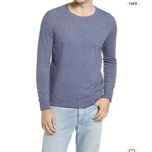 Men's Bonobos Lightweight Stripe Sweater, Size XXLarge - Blue